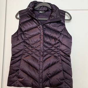 Purple Puffy North Face Vest
